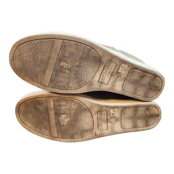 Coconuts by Matisse lure tan natural platform wedge sneakers sz 9.5 - Picture 6 of 12